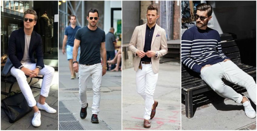 نحوه ست کردن لباس با شلوار جین سفید