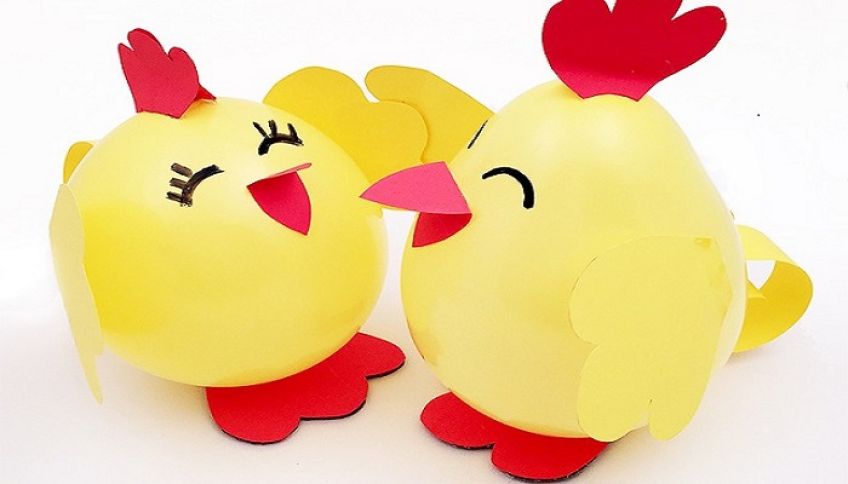 طرز ساخت جوجه با بادکنک