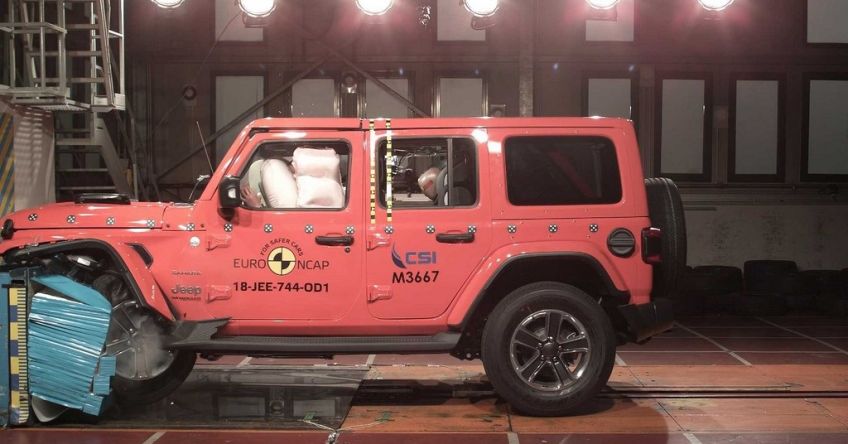نتایج غیر قابل قبول تست ایمنی جیپ رانگلر در Euro NCAP