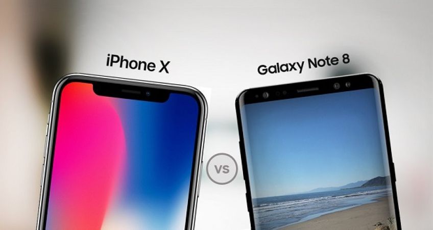 مقایسه ایفون 10 با گلکسی نوت 8