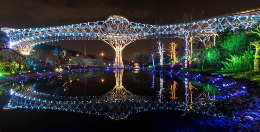 پل طبیعت تهران بزرگترین پل عابر پیاده خاورمیانه