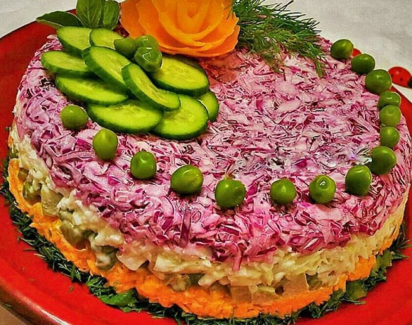نحوه آماده سازی سالاد قالبی مخلوط کلم