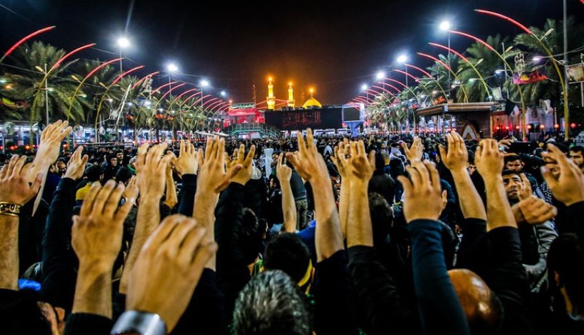 آیین عزاداری روز اربعین در شهر کربلا
