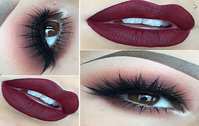 نحوه ست کردن آرایش چشم و رژ لب برای زیبا تر شدن آرایش