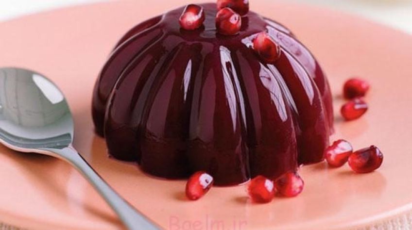 روش تهیه ژله انار و بستنی