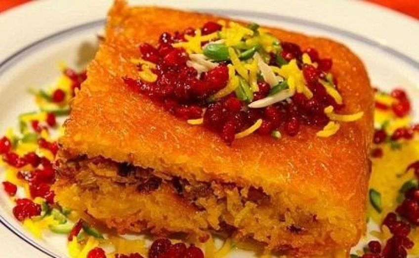 نحوه پخت ته چین مرغ