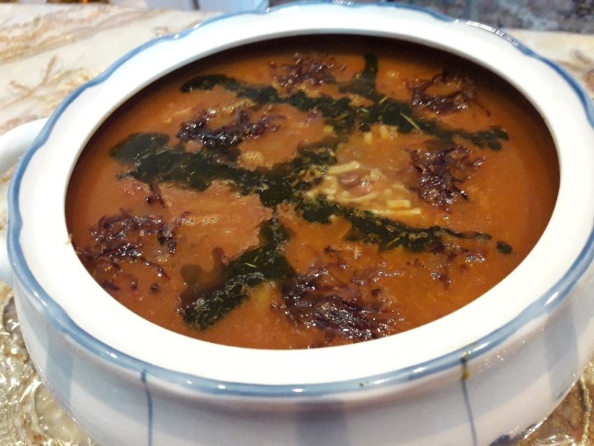 آموزش طبخ آش میوه اردبیل