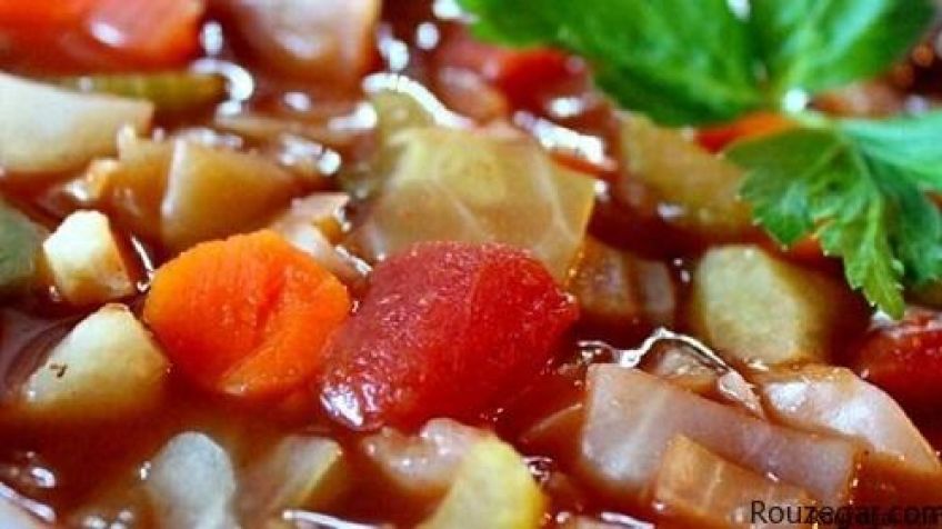 آموزش تهیه سوپ  چربی سوز