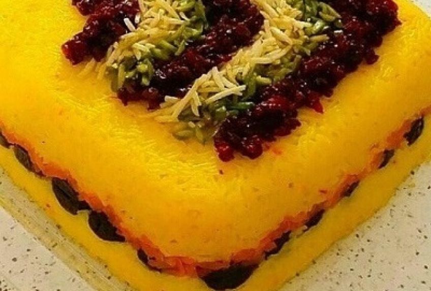 دستور طبخ ته چین آلو و اسفناج با مرغ