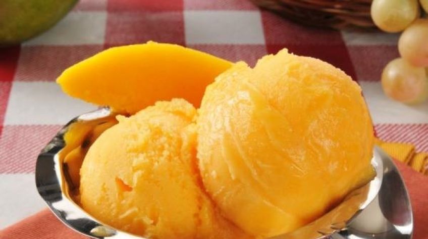 اموزش تهیه بستنی انبه رژیمی ها