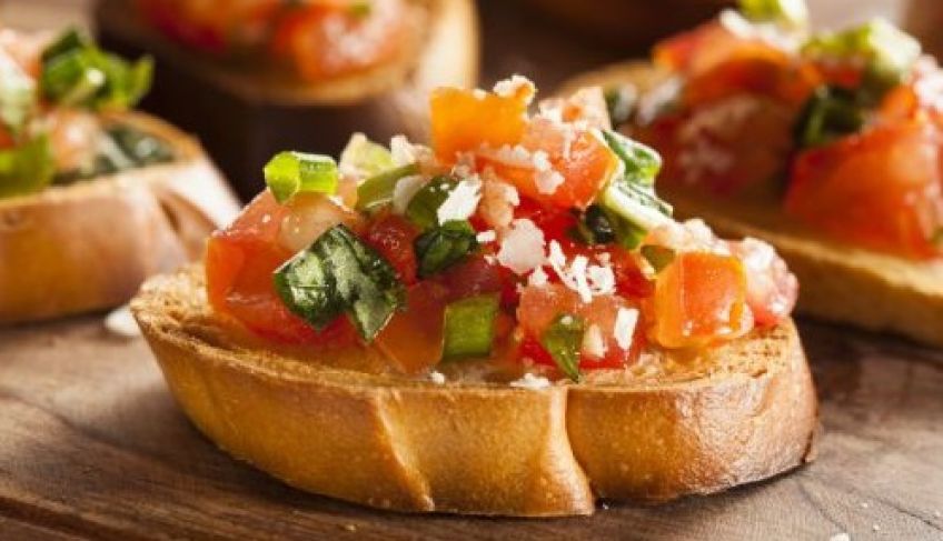 طرز تهیه بروسکتا