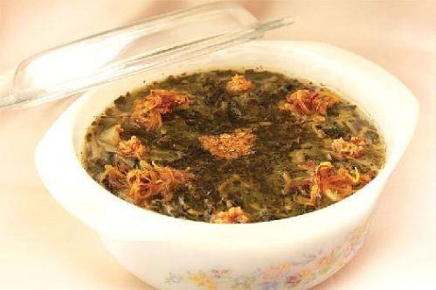 آموزش طبخ آش اسفناج