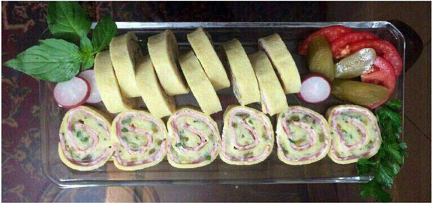 روش تهیه رولت ژامبون