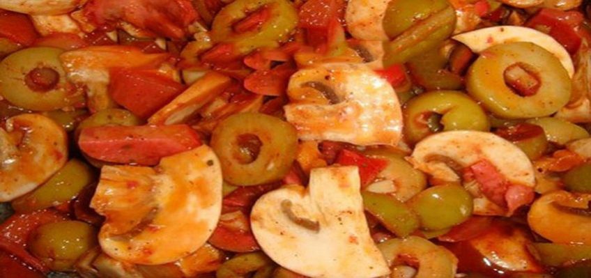 روش تهیه ترشی قارچ و زیتون
