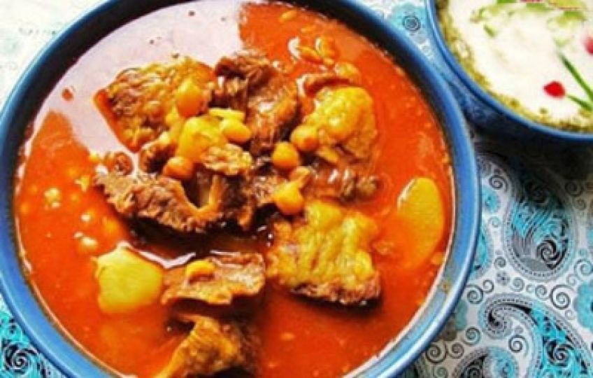 طرز تهیه آبگوشت قنبید قم