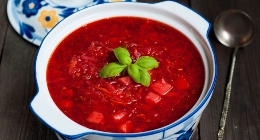 آموزش طبخ سوپ رژیمی برش چغندر