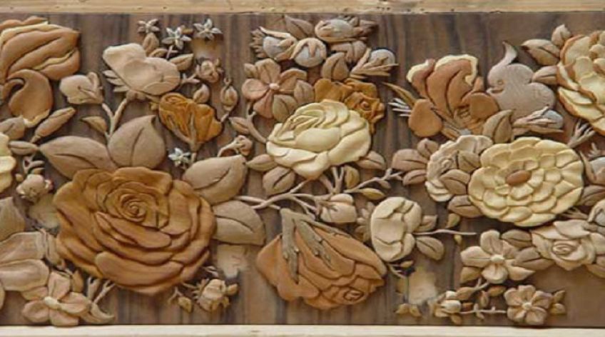 معرق کاری روی چوب