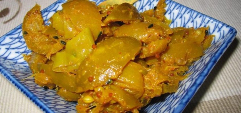 نحوه تهیه ترشی انبه زعفرانی