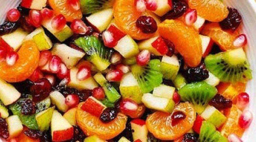 نحوه تهیه سالاد میوه پاییزی