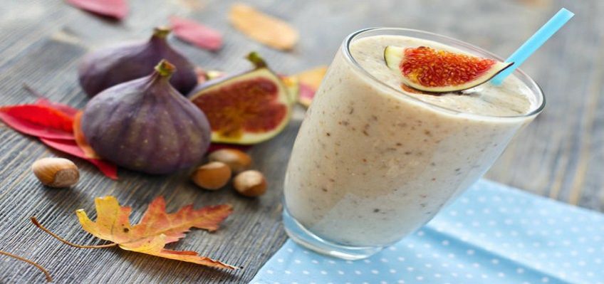 طرز درست کردن اسموتی انجیر