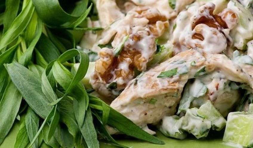 طرز تهیه سالاد مرغ و ترخون