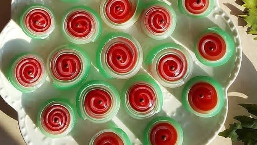 آموزش تهیه ژله رولی هندوانه ای دسر ویژه شب یلدا