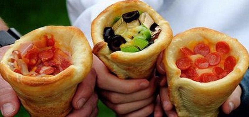 روش درست کردن فست فود پیتزا قیفی