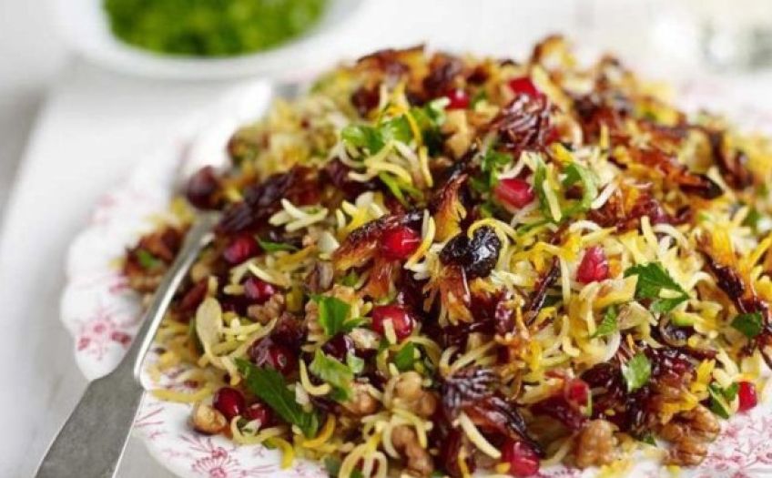 طرز تهیه انار پلو شب یلدا
