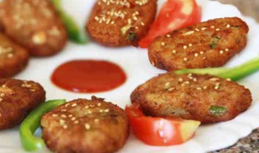 نحوه طبخ کتلت مرغ کنجدی