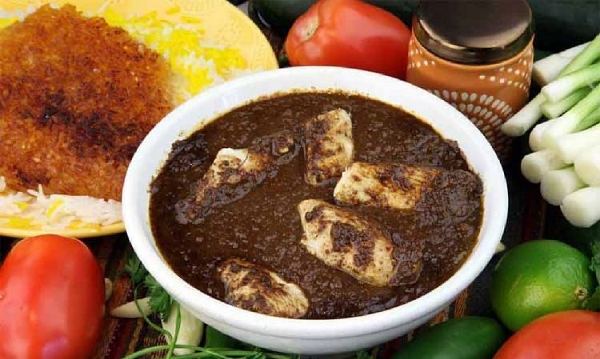 نحوه تهیه خورش نارنج آبی با مرغ و گردو