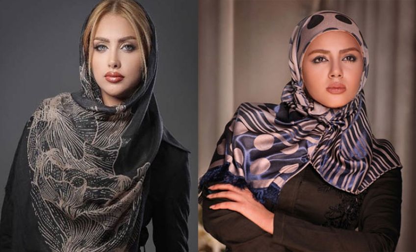 ست کردن رنگ شال با مانتو مشکی
