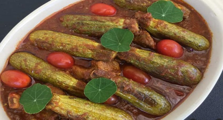 طرز تهیه خورش کدو گیاهی
