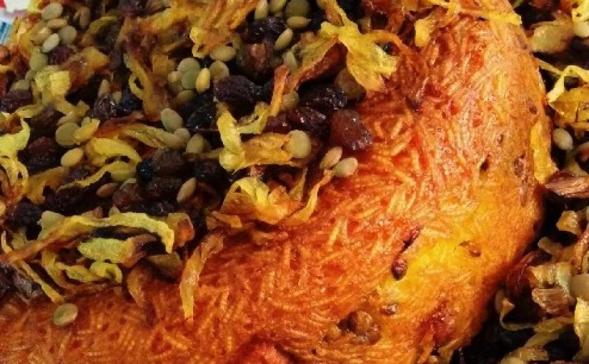 دستور تهیه ته چین عدس
