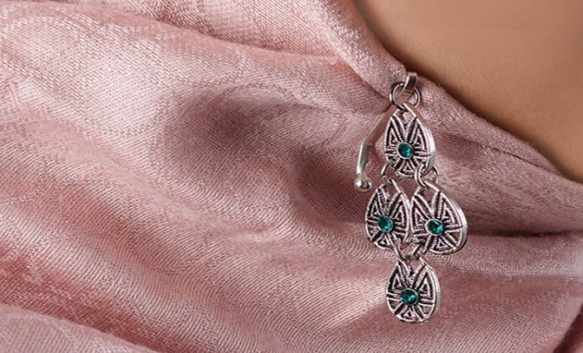 سوزن و گیره روسری با طرح های زیبا و جدید