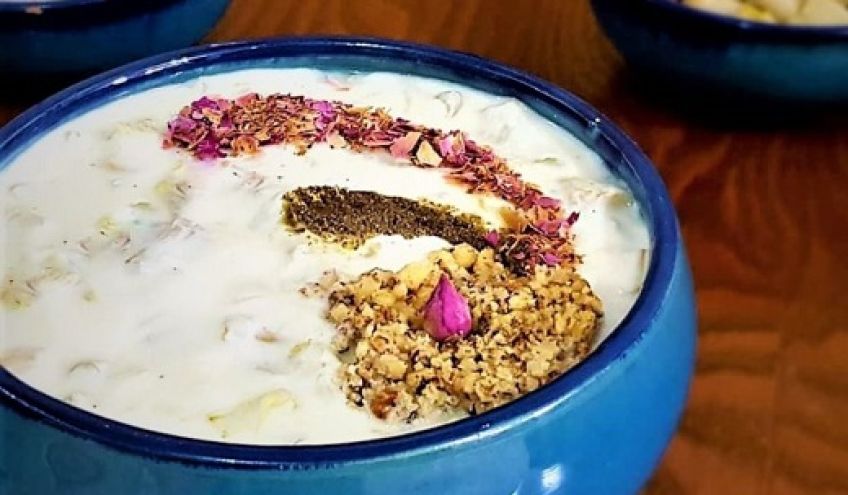 دستور تهیه بورانی کنگر با ماست