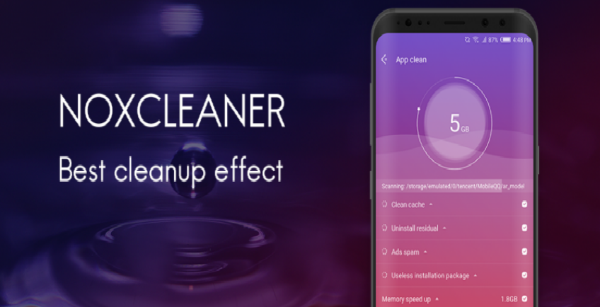 قابلیت های فوق العاده نرم افزار  NoxCleaner برای اندروید