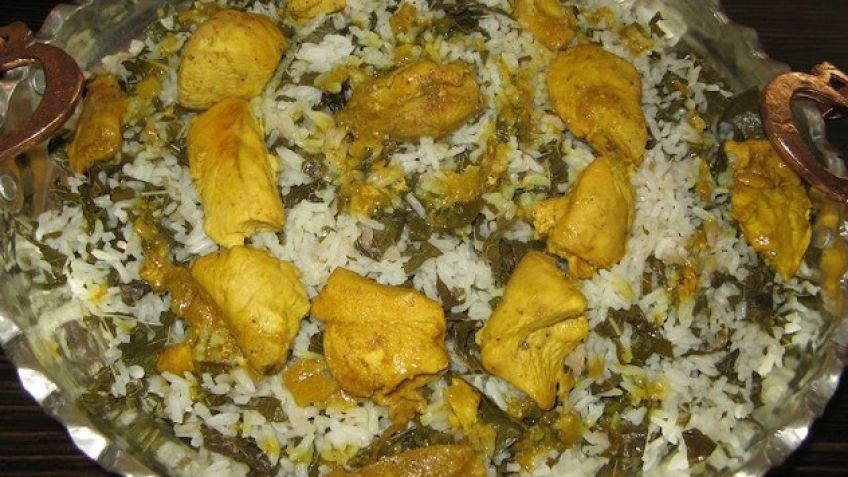 دستور پخت پلو برگ مو