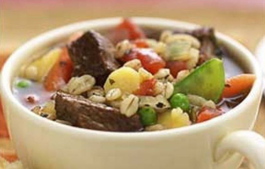 آموزش طبخ سوپ جو و گوشت گاو