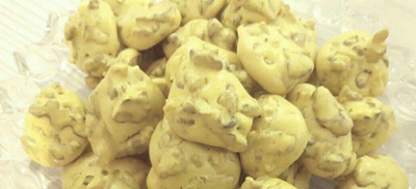 آموزش طبخ شیرینی پفکی گردویی