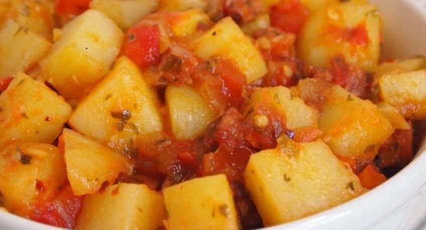طرز طبخ خوراک سیب زمینی و انار