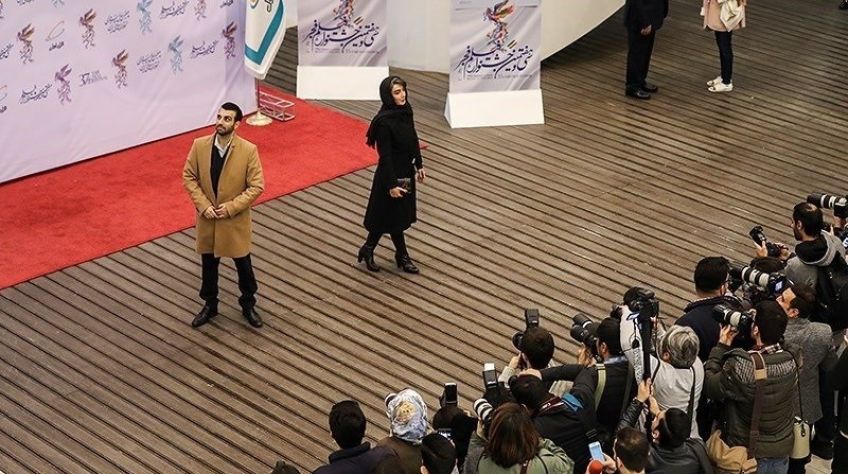 تصاویری از بازیگران حاضر در مراسم افتتاحیه جشنواره فجر 97