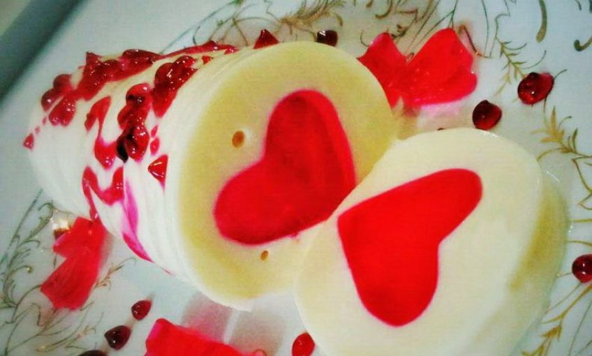 آموزش تهیه نوعی دیگر ژله ولنتاین ژله سوپرایز قلبی مخصوص روز عشق و سالگرد ازدواج