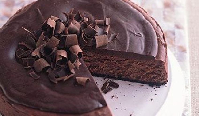 آموزش تهیه چیز کیک با شکلات تلخ