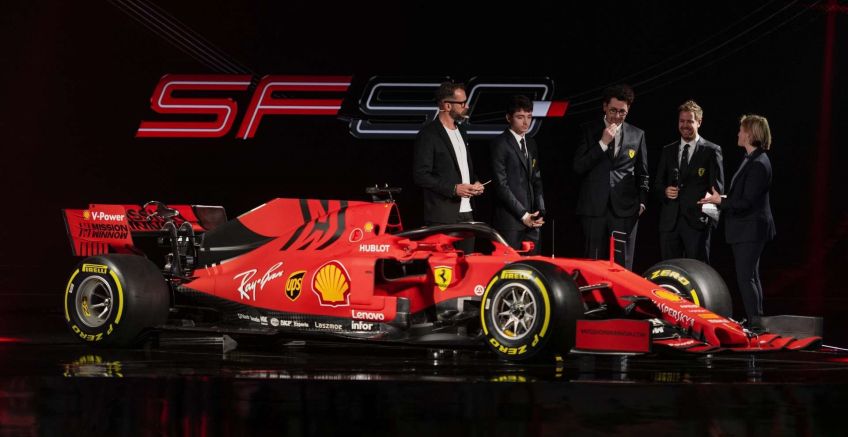 معرفی جنگنده جدید SF90 فراری برای فصل 2019 فرمول یک