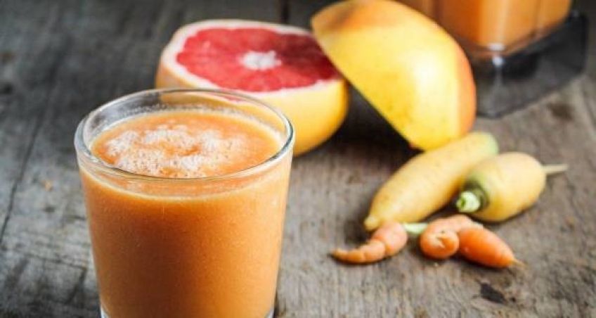 طرز تهیه نوشیدنی هویج و گریپ فروت زنجفیلی نوشیدنی بسیار خوشمزه و دلپذیر