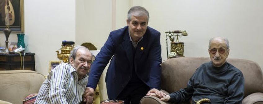 مدیر عامل موسسه هنرمندان پیشکسوت از عبدالوهاب شهیدی عیادت کرد