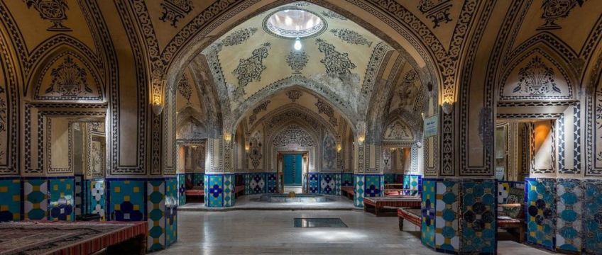 حمام تاریخی سلطان امیر احمد کاشان از زیبا ترین حمام های ایران