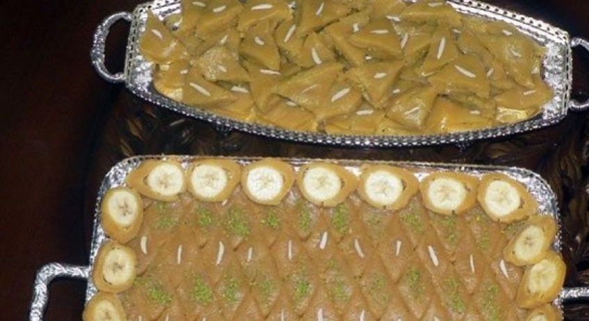 روش تهیه حلوای باقلوا دسر مخصوص افطار