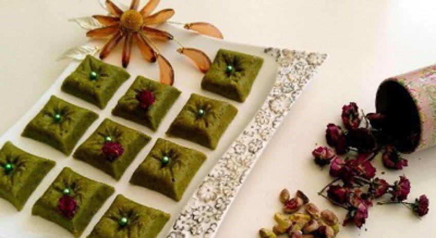 روش تهیه حلوای پسته مدرن مجلسی و مخصوص ماه رمضان