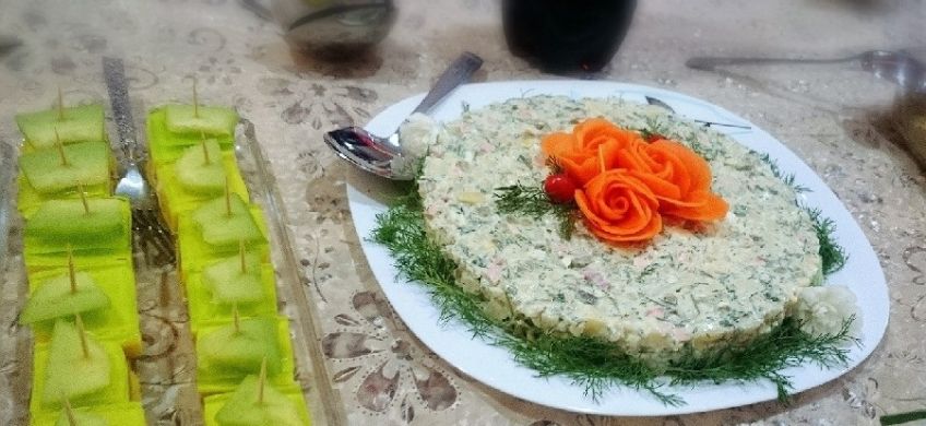 آموزش تهیه سالاد شوید و سیب زمینی مخصوص سفره ی افطار